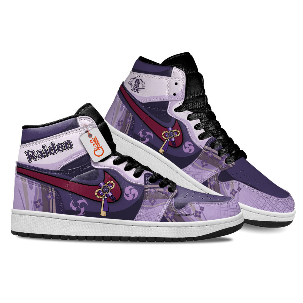 Raiden Shogun High-Top Sneakers Custom Genshin Impact