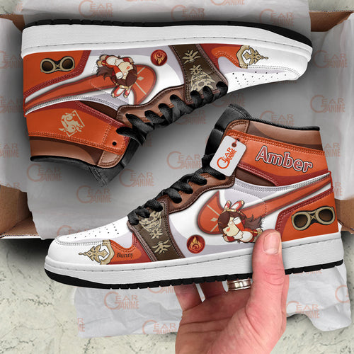 Amber Custom Genshin Impact High-Top Sneakers Custom