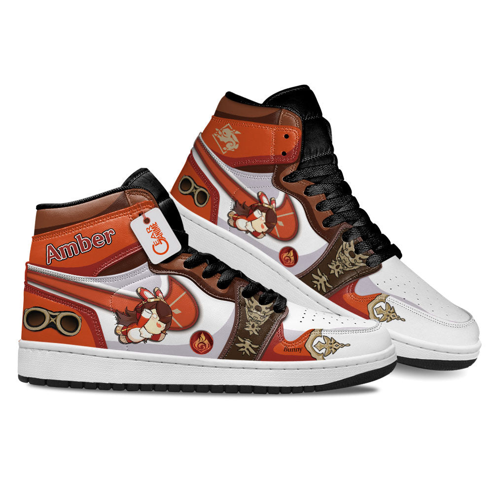 Amber Custom Genshin Impact High-Top Sneakers Custom