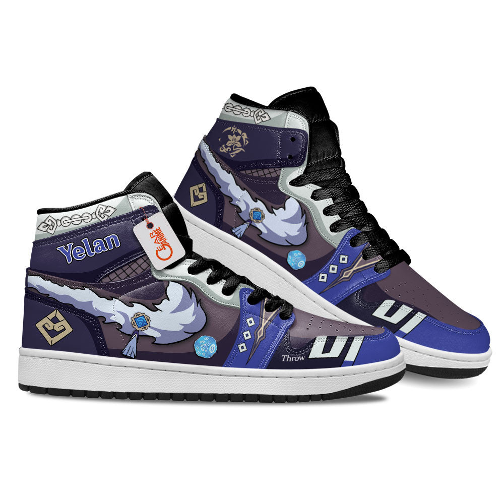 Yelan High-Top Sneakers Custom Genshin Impact