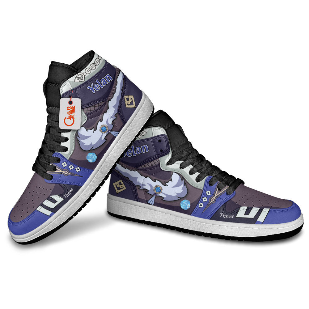 Yelan High-Top Sneakers Custom Genshin Impact