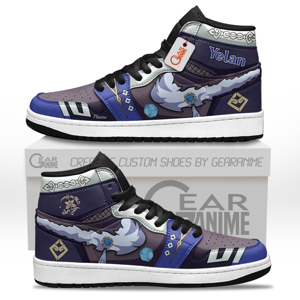 Yelan High-Top Sneakers Custom Genshin Impact