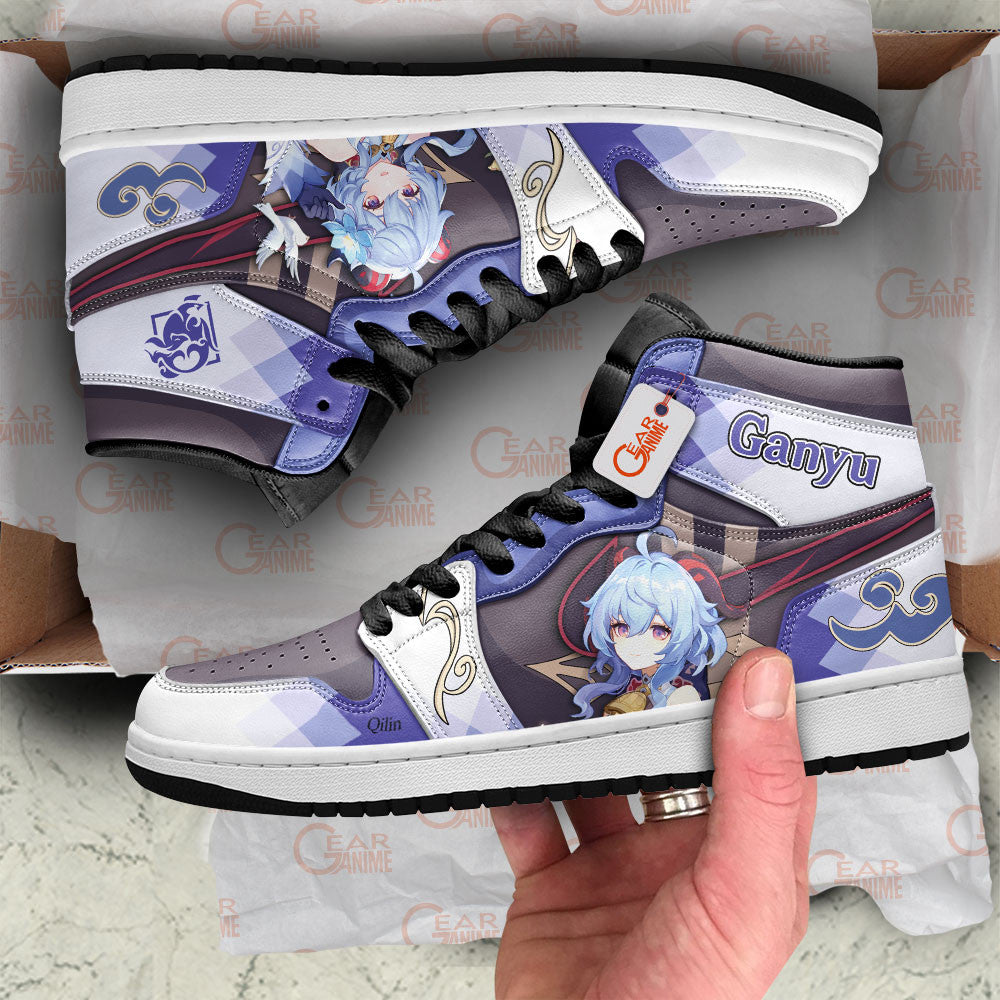 Ganyu Custom High-Top Sneakers - Personalized Name