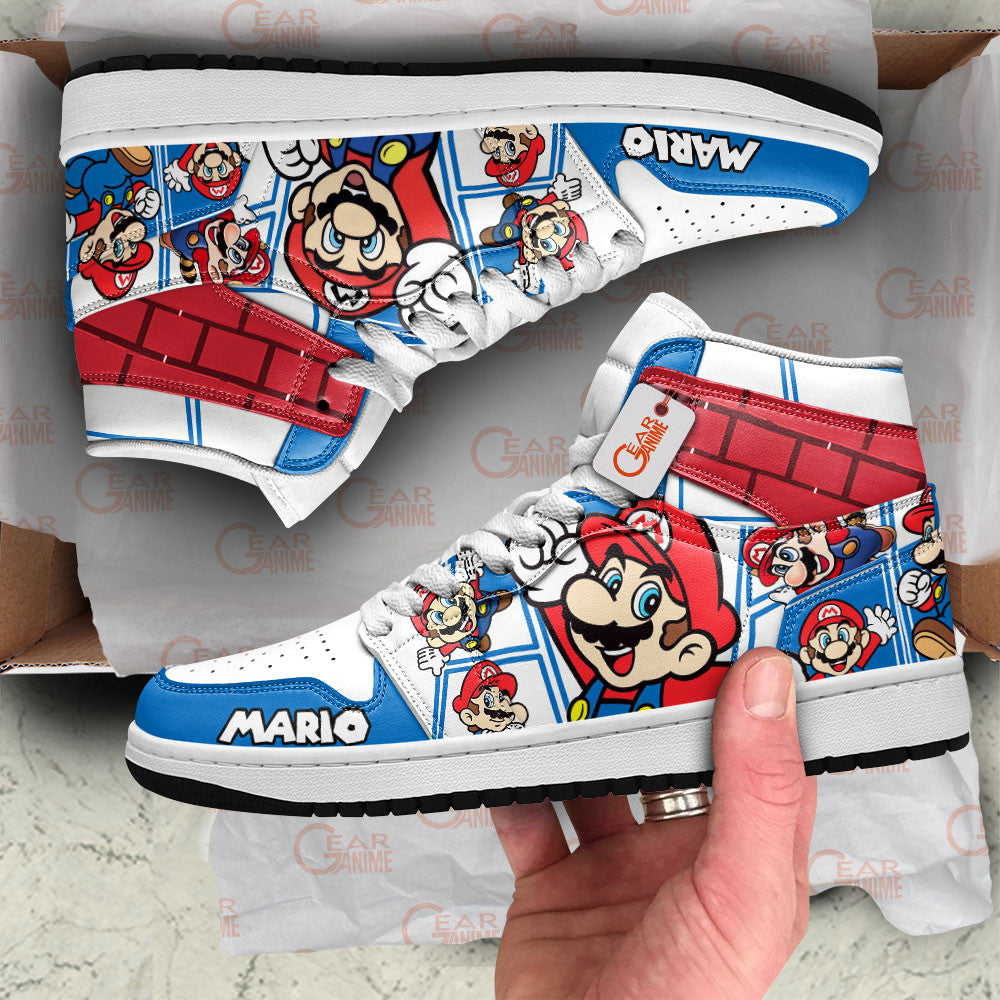 Super Mario High-Top Sneakers Custom
