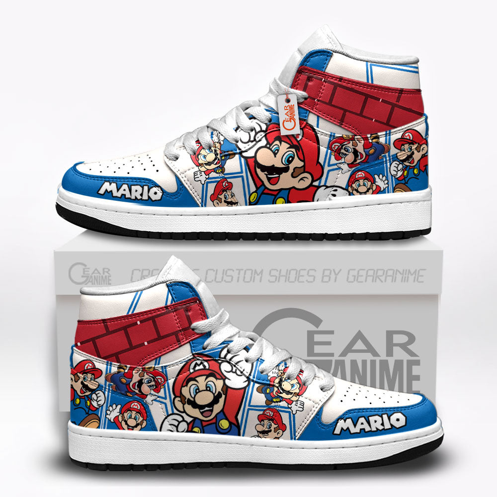 Super Mario High-Top Sneakers Custom
