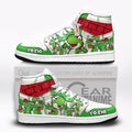 Yoshi High-Top Sneakers Custom Super Mario Custom Shoes
