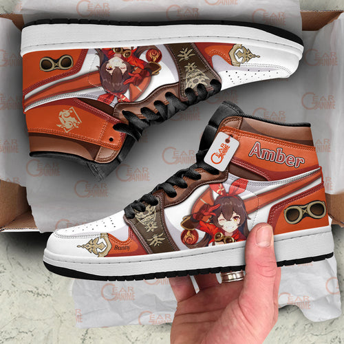 Amber High-Top Sneakers Custom Genshin Impact Custom Shoes