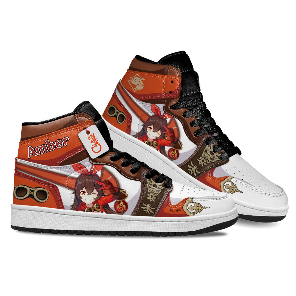 Amber High-Top Sneakers Custom Genshin Impact Custom Shoes