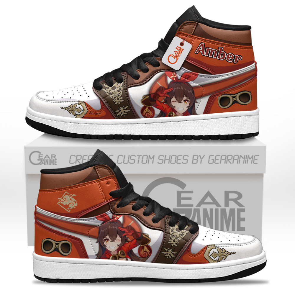 Amber High-Top Sneakers Custom Genshin Impact Custom Shoes