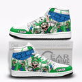 Luigi High-Top Sneakers Custom Super Mario Custom Shoes
