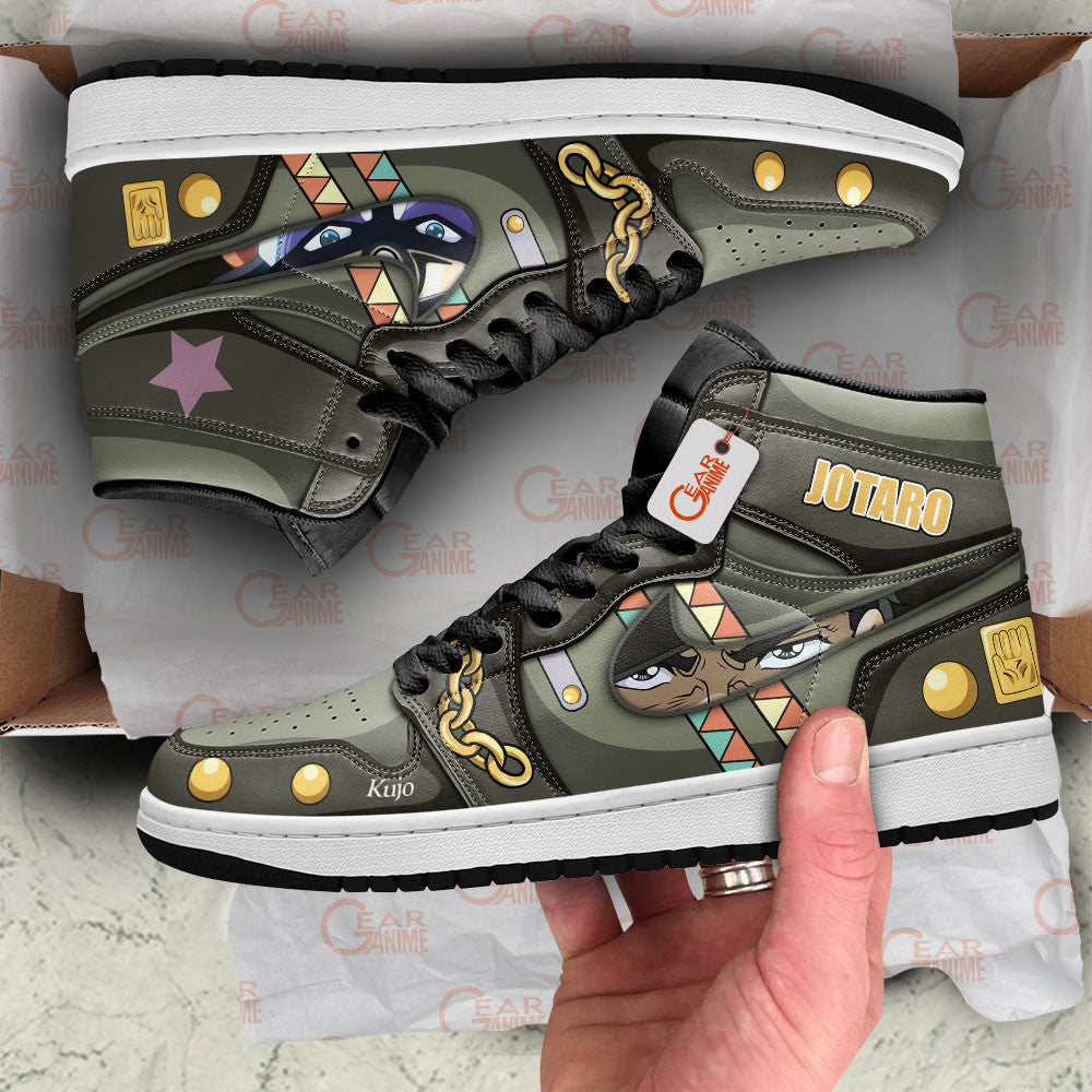 Jotaro Kujo High-Top Sneakers Star Platinum Custom Name