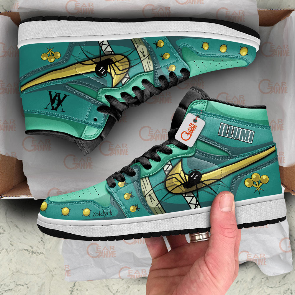 Illumi Zoldyck Custom High-Top Sneakers - Personalized Name