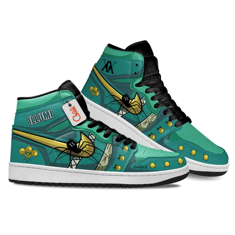 Illumi Zoldyck Custom High-Top Sneakers - Personalized Name