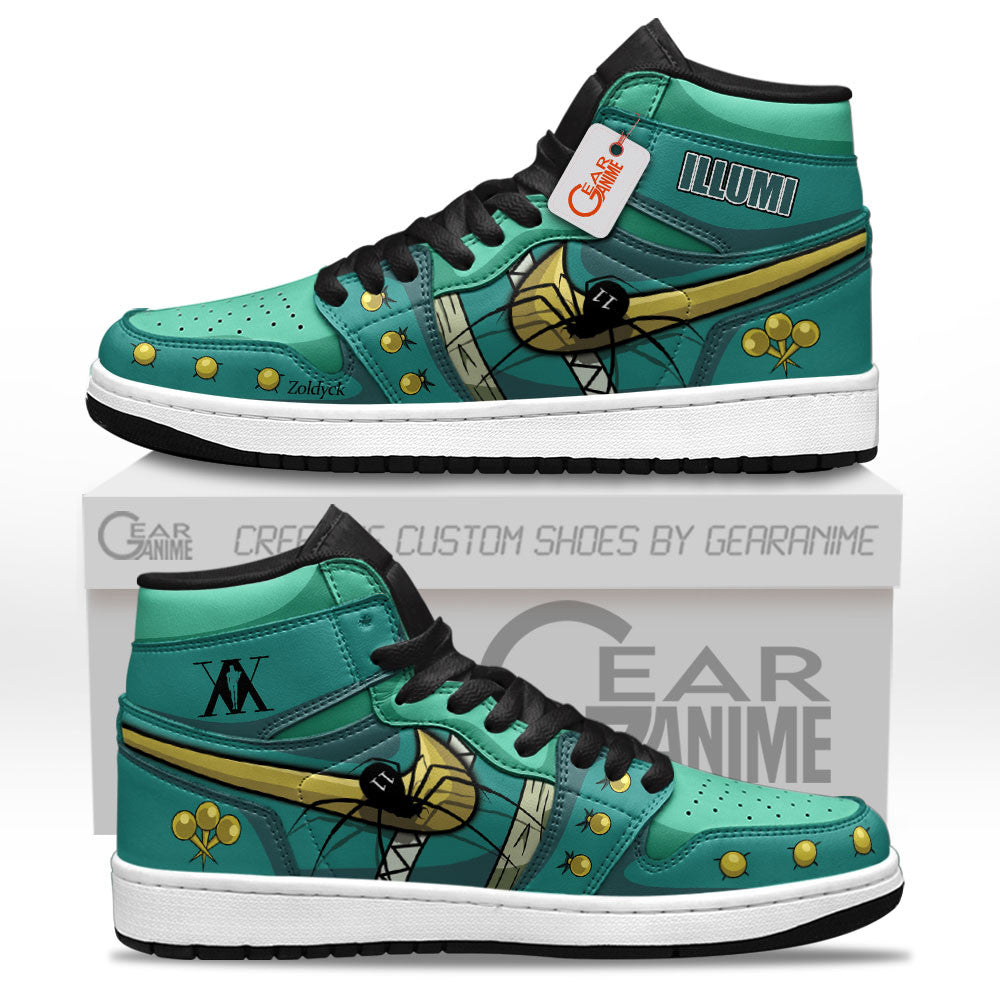 Illumi Zoldyck Custom High-Top Sneakers - Personalized Name