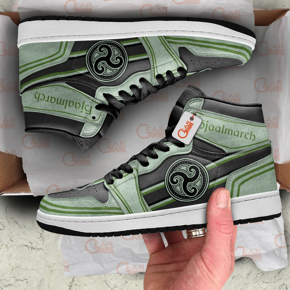 Hjaalmarch High-Top Sneakers Custom Elder Scrolls Custom Shoes