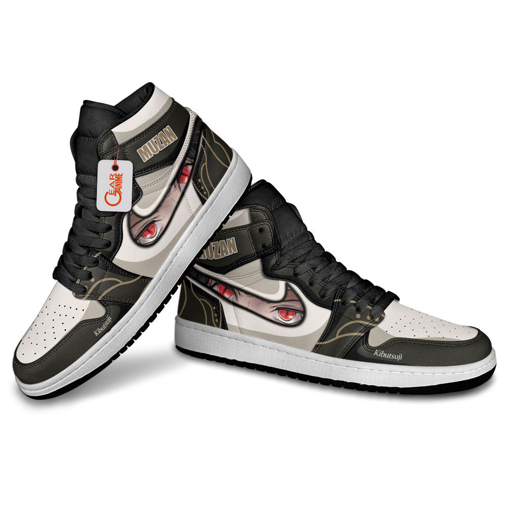 Muzan Kibutsuji Custom High-Top Sneakers - Personalized Name