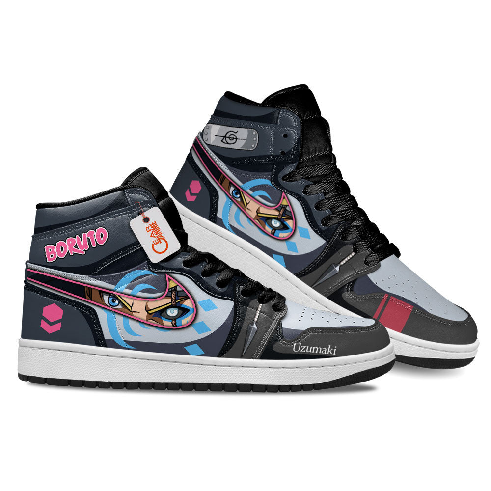 BRT Uzumaki Custom High-Top Sneakers - Personalized Name