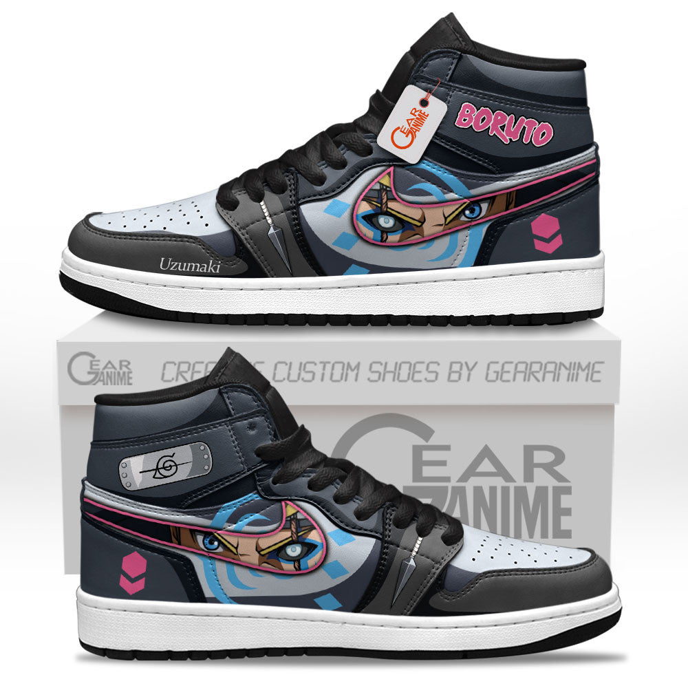 BRT Uzumaki Custom High-Top Sneakers - Personalized Name