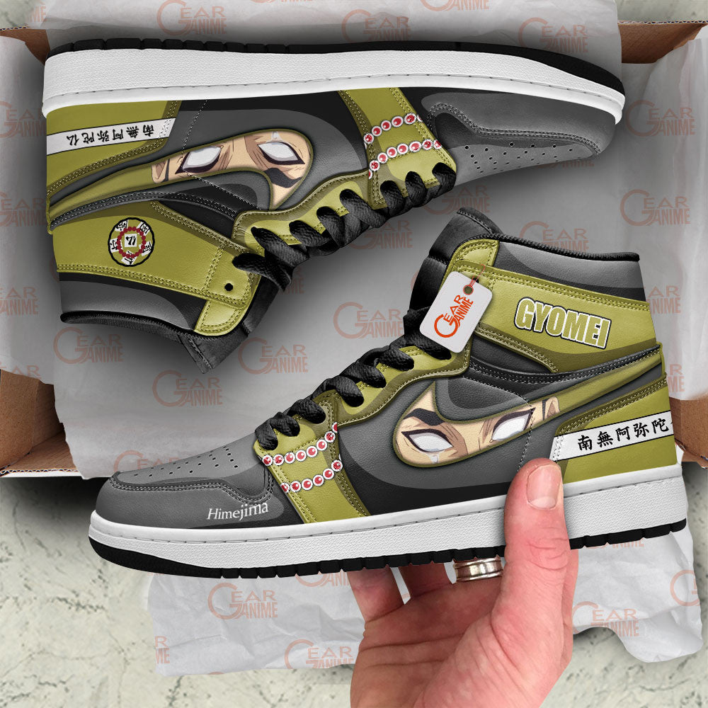 Gyomei Himejima Custom High-Top Sneakers - Personalized Name