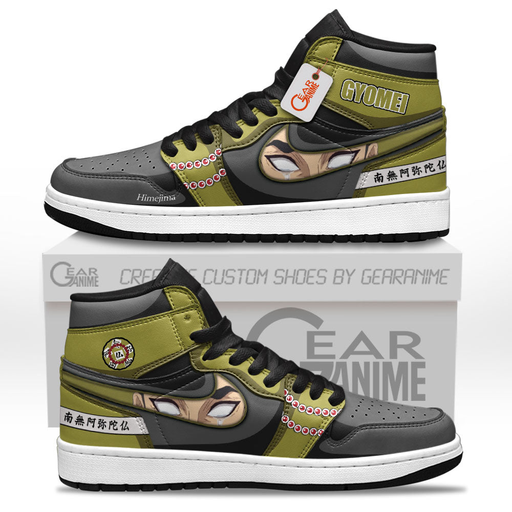 Gyomei Himejima Custom High-Top Sneakers - Personalized Name