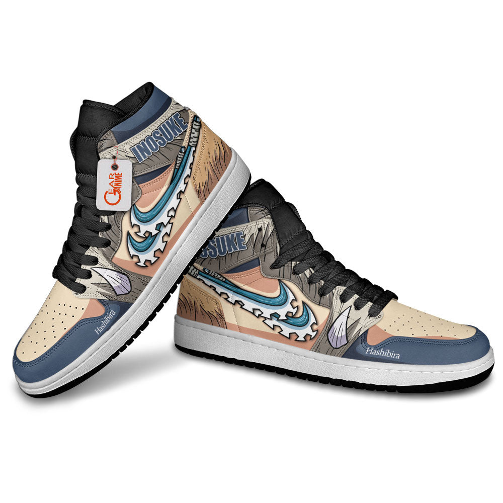 Inosuke Hashibira Custom High-Top Sneakers - Personalized Name