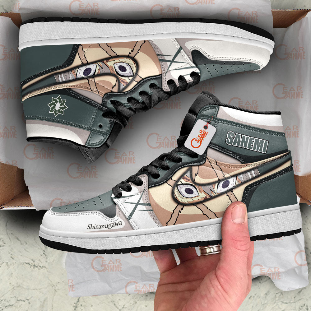 Sanemi Shinazugawa Custom High-Top Sneakers - Personalized Name