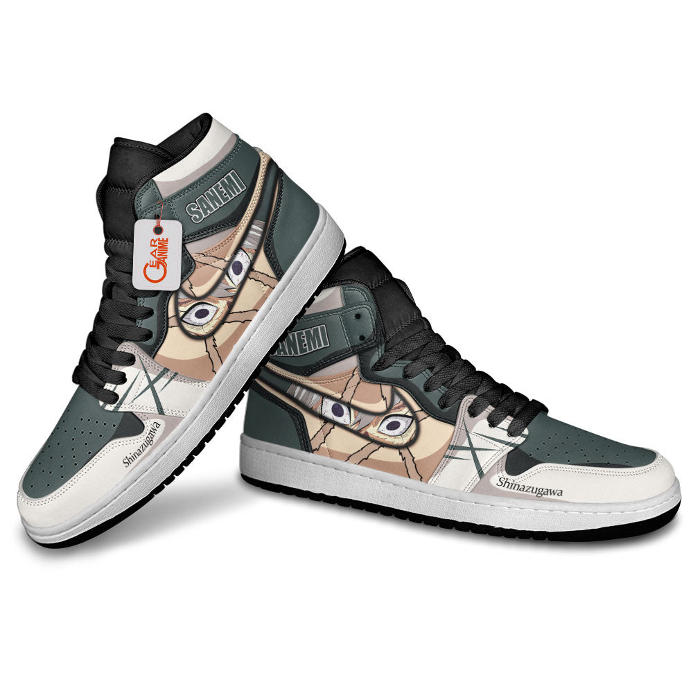 Sanemi Shinazugawa Custom High-Top Sneakers - Personalized Name