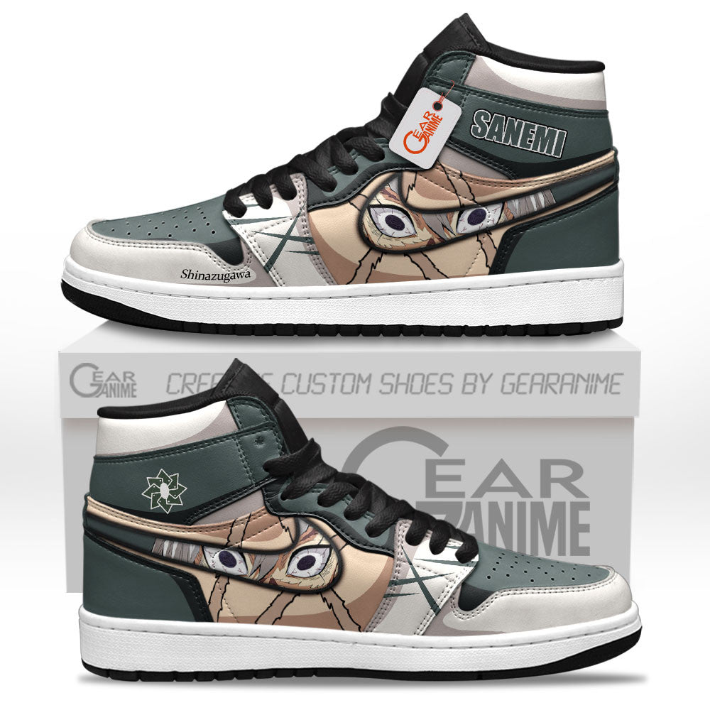 Sanemi Shinazugawa Custom High-Top Sneakers - Personalized Name