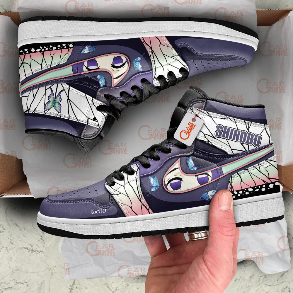 Shinobu Kocho Custom High-Top Sneakers - Personalized Name
