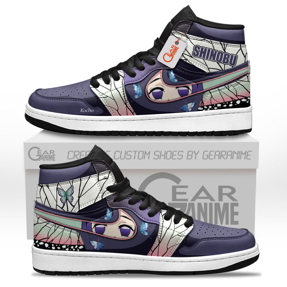Shinobu Kocho Custom High-Top Sneakers - Personalized Name