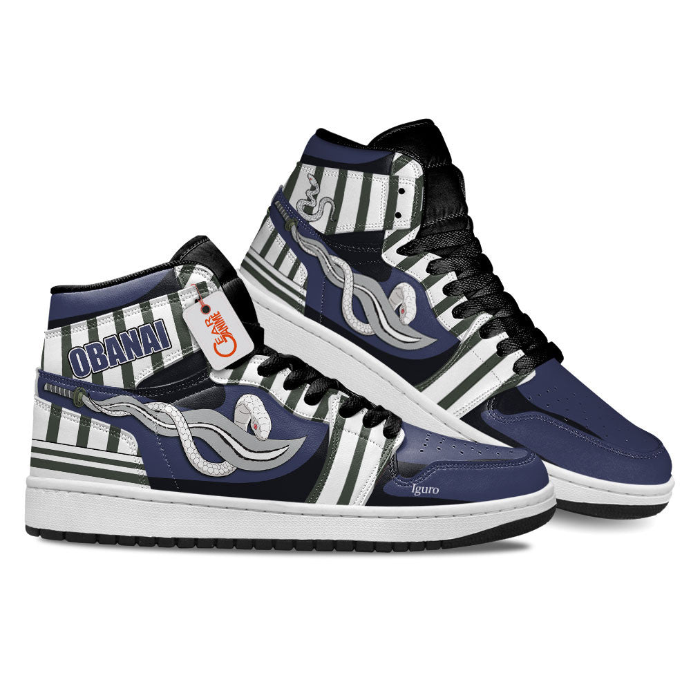 Obanai Iguro Custom High-Top Sneakers - Personalized Name