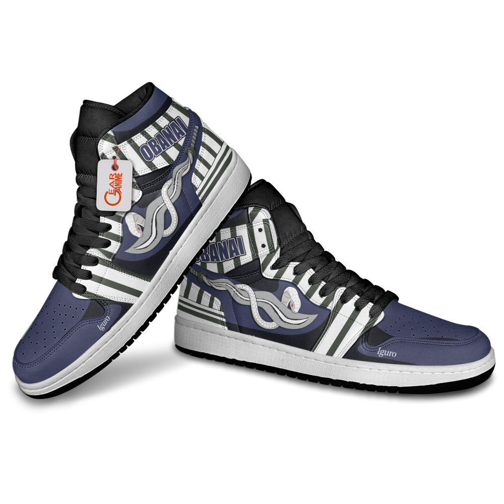 Obanai Iguro Custom High-Top Sneakers - Personalized Name