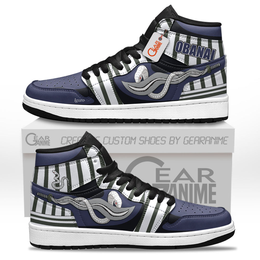 Obanai Iguro Custom High-Top Sneakers - Personalized Name