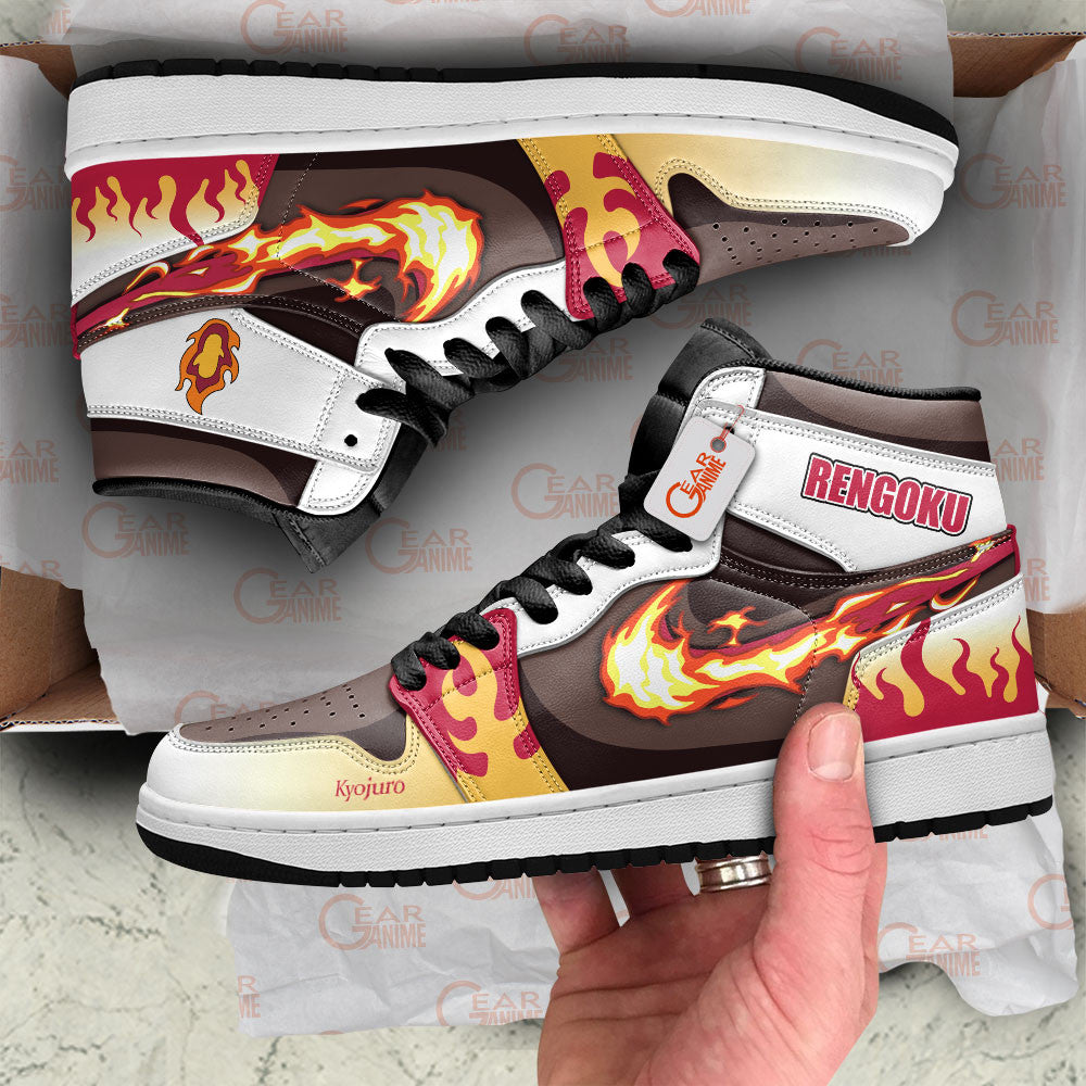 Kyojuro Rengoku Custom High-Top Sneakers - Personalized Name