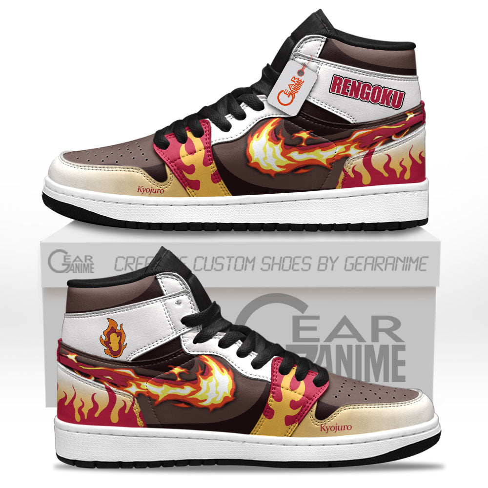 Kyojuro Rengoku Custom High-Top Sneakers - Personalized Name