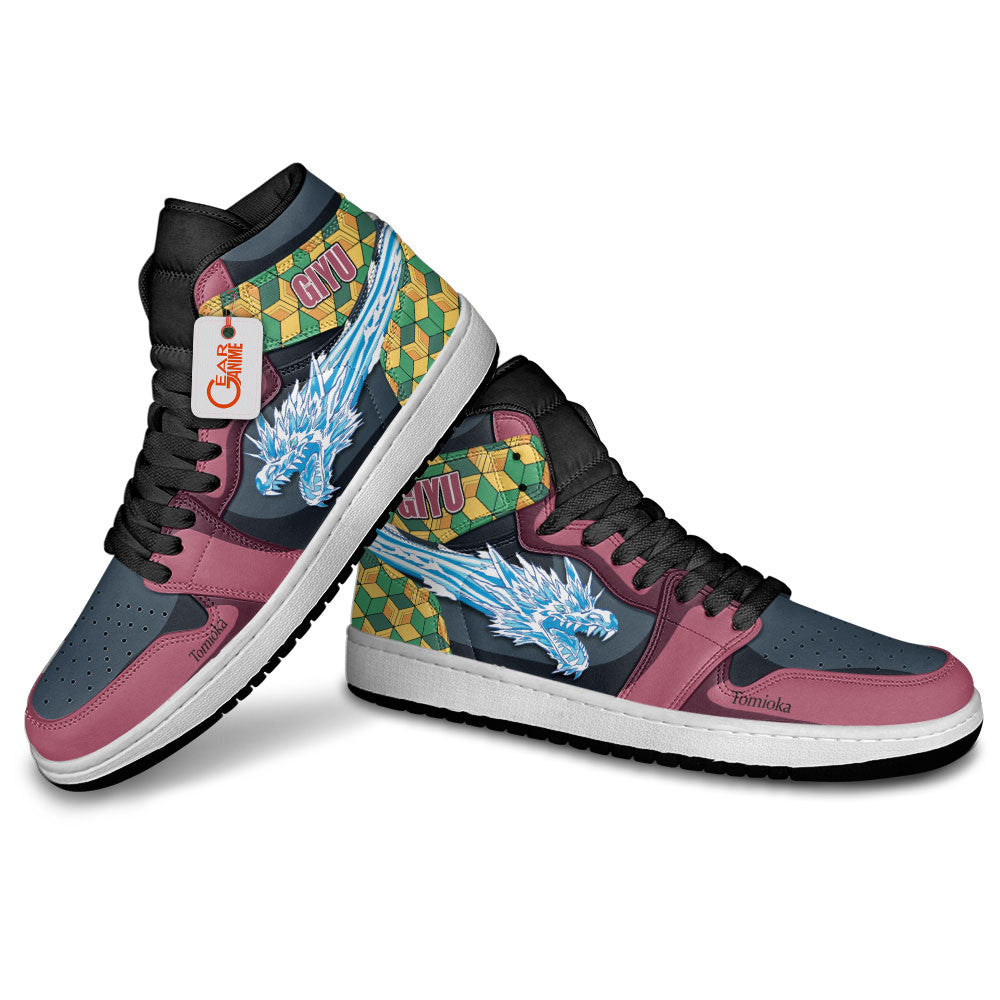 Giyu Tomioka Custom High-Top Sneakers Water Breathing Dragon