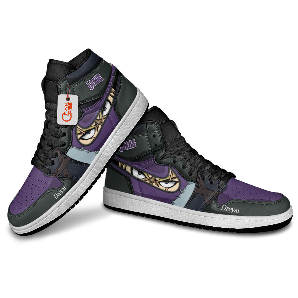 Laxus Dreyar Custom High-Top Sneakers - Personalized Name