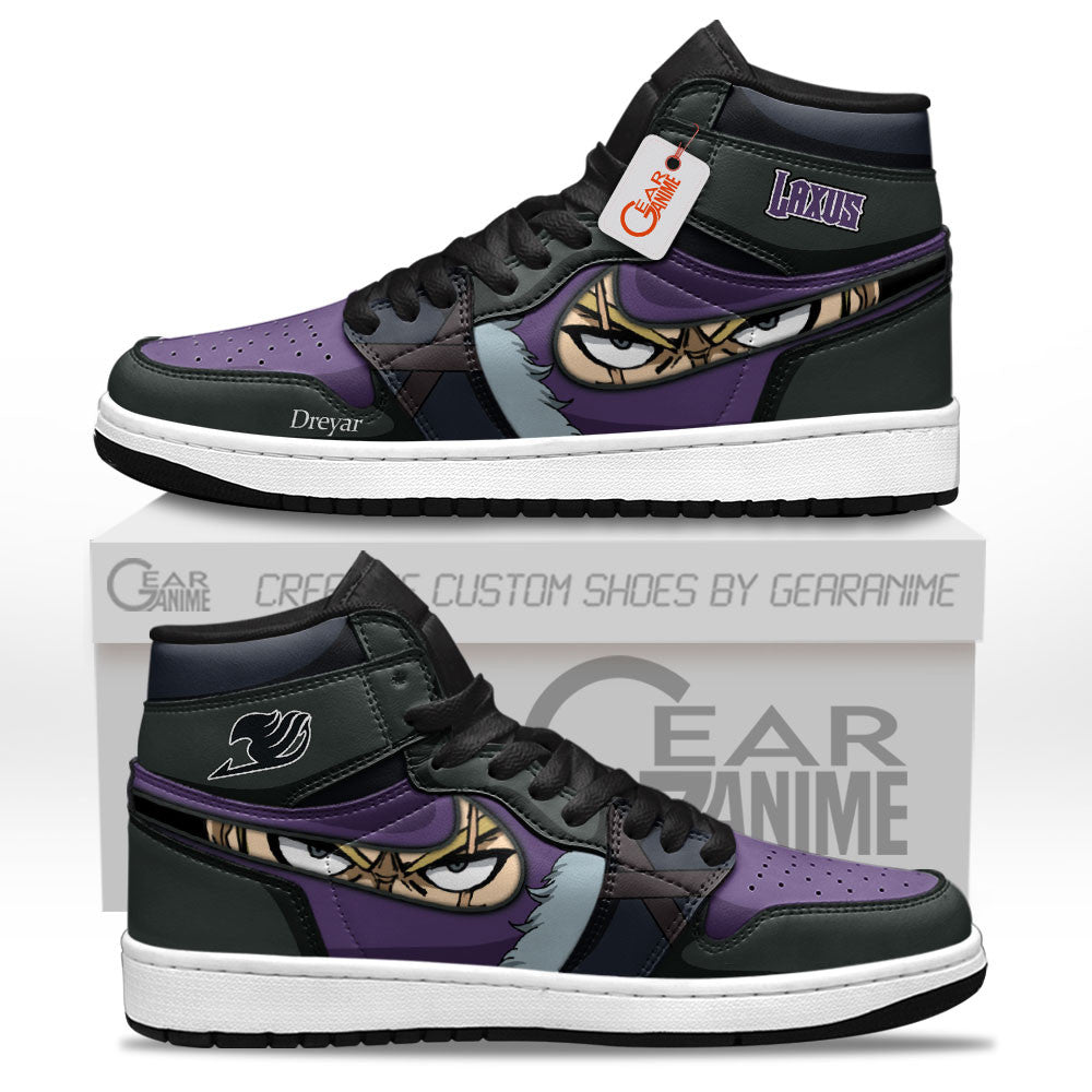 Laxus Dreyar Custom High-Top Sneakers - Personalized Name