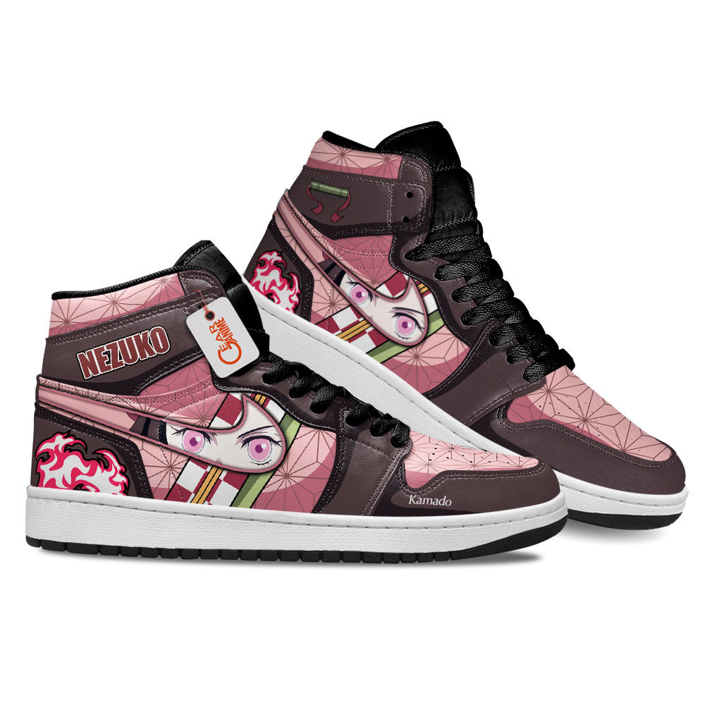 Nezuko Custom High-Top Sneakers Demon Blood Art