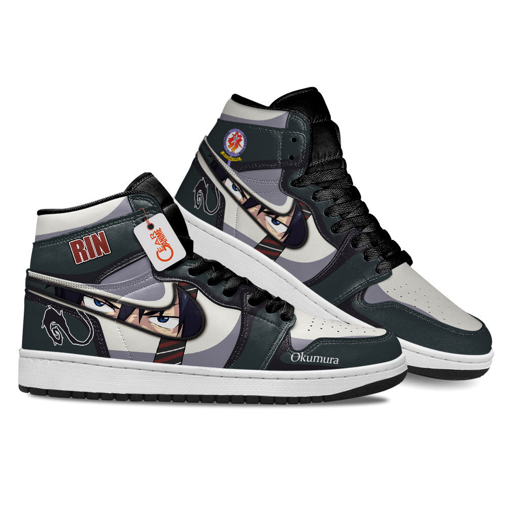 Rin Okumura Custom High-Top Sneakers