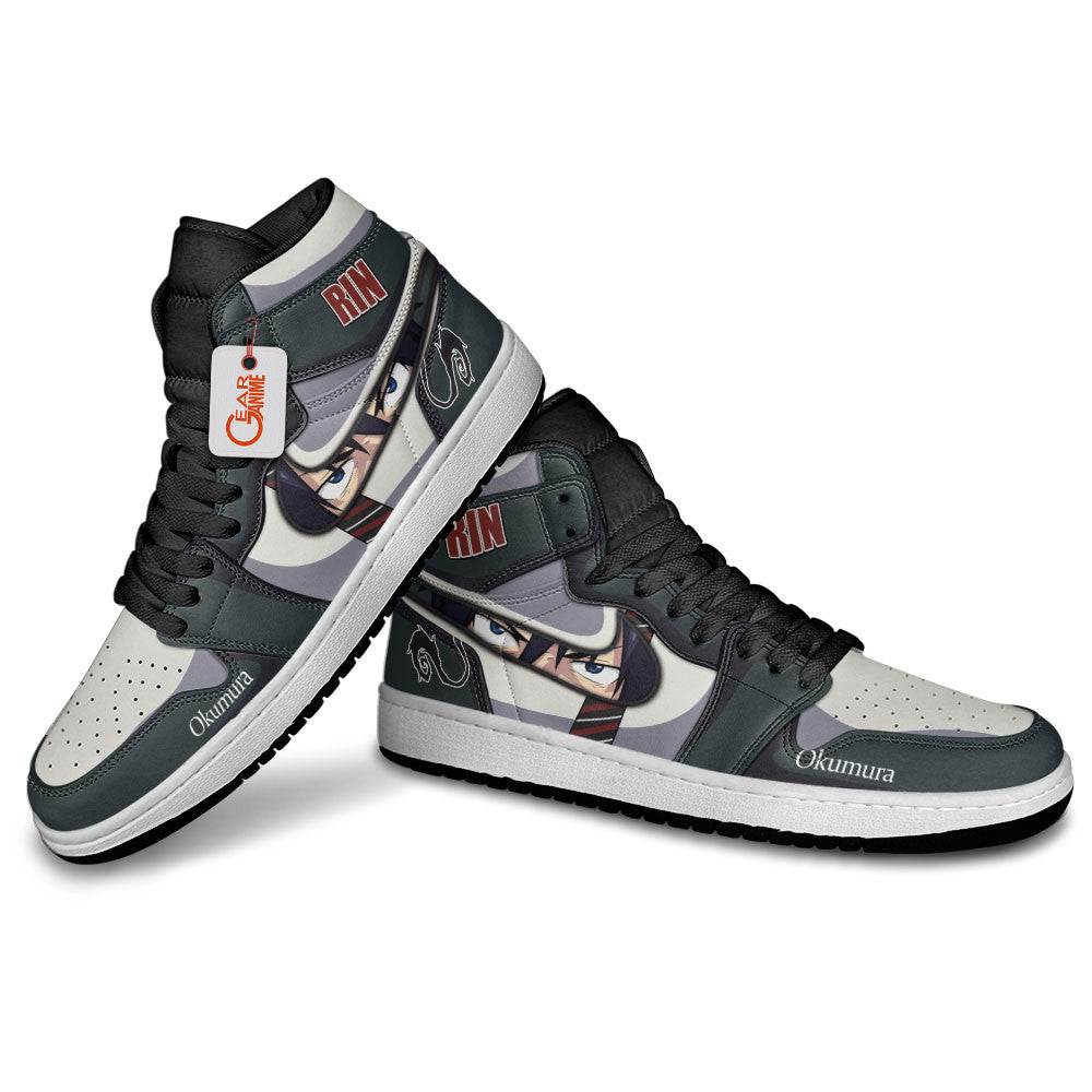 Rin Okumura Custom High-Top Sneakers
