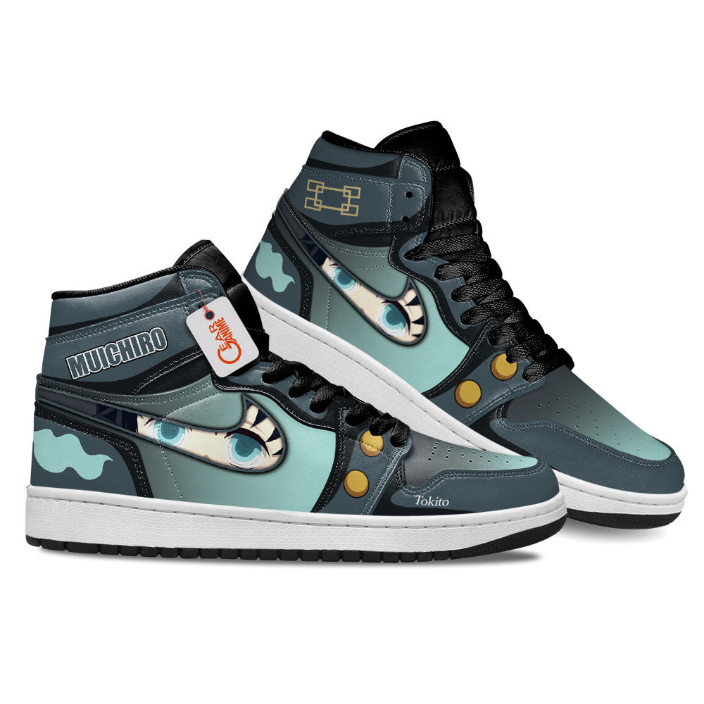 Muichiro Tokito Custom High-Top Sneakers Mist Hashira