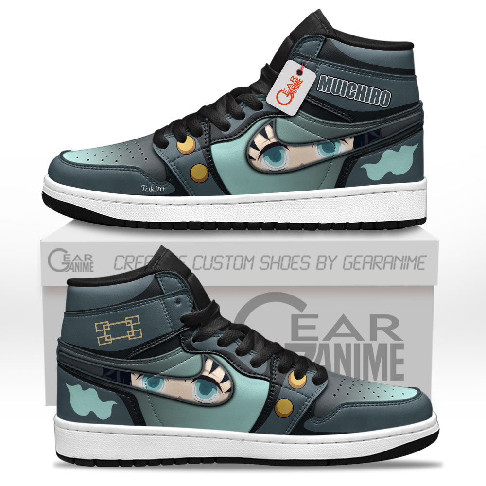 Muichiro Tokito Custom High-Top Sneakers Mist Hashira
