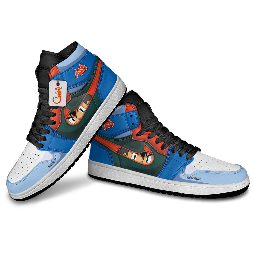 Ash Ketchum Custom High-Top Sneakers - Personalized Name