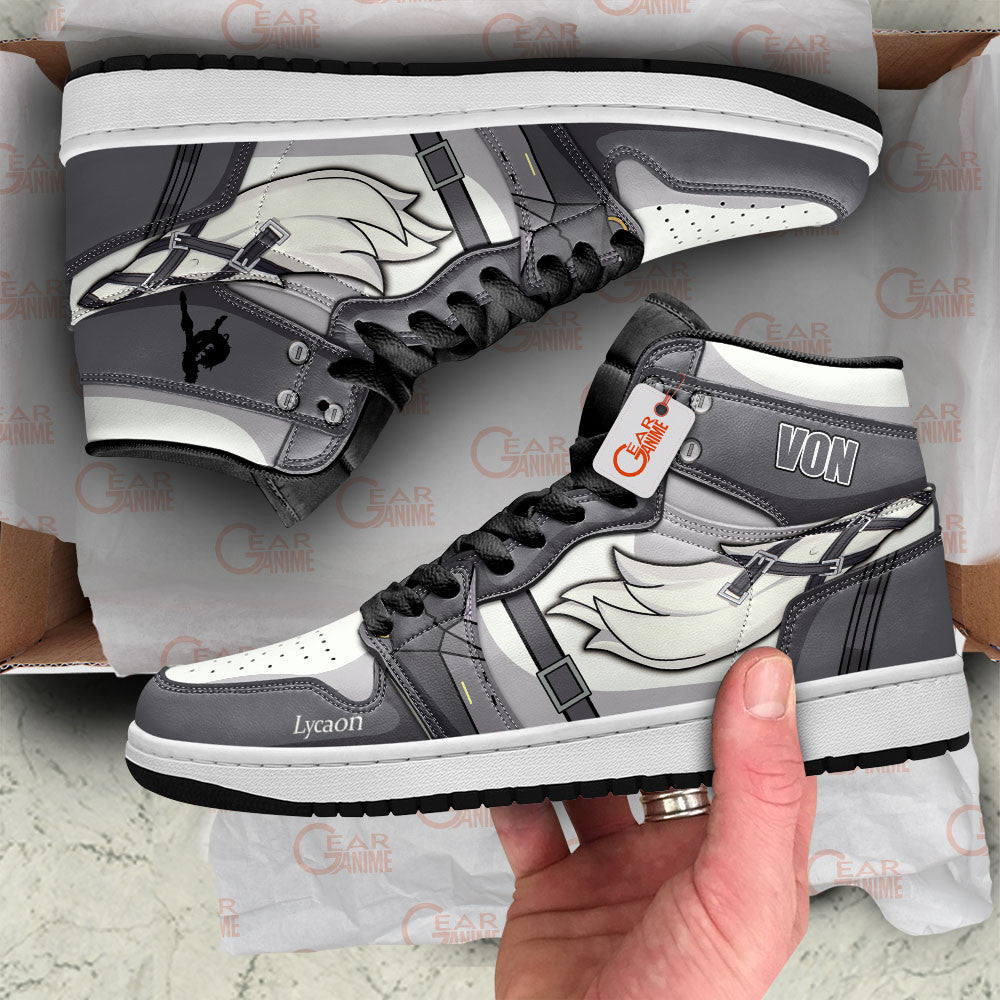 Von Lycaon High-Top Sneakers Custom Zenless Zone Zero Custom Shoes