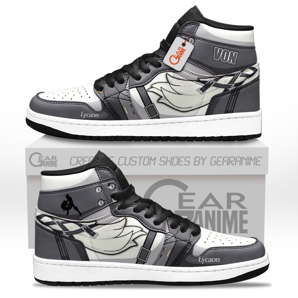 Von Lycaon High-Top Sneakers Custom Zenless Zone Zero Custom Shoes