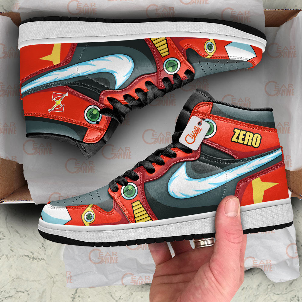 Zero High-Top Sneakers Custom Mega Man Custom Shoes Personalized