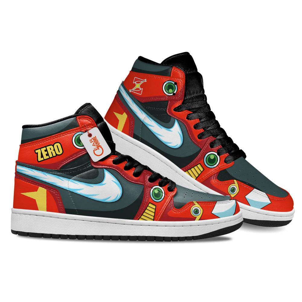 Zero High-Top Sneakers Custom Mega Man Custom Shoes Personalized