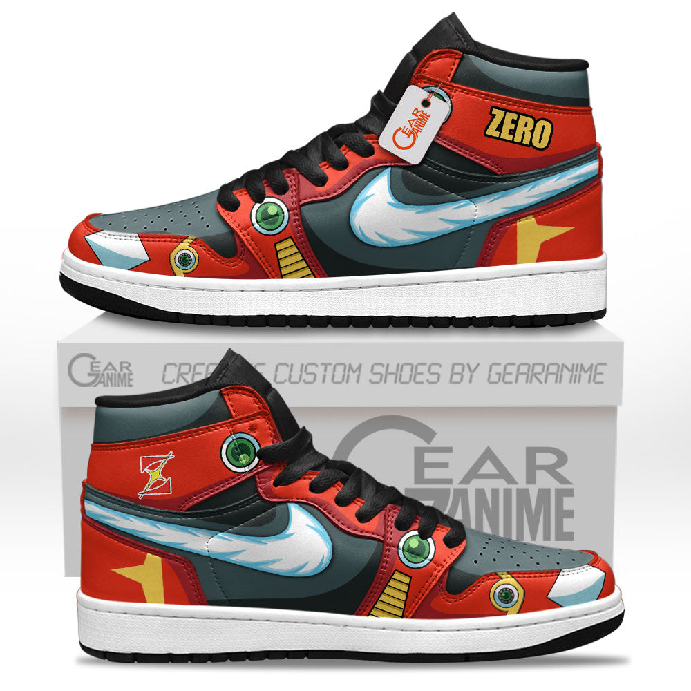 Zero High-Top Sneakers Custom Mega Man Custom Shoes Personalized