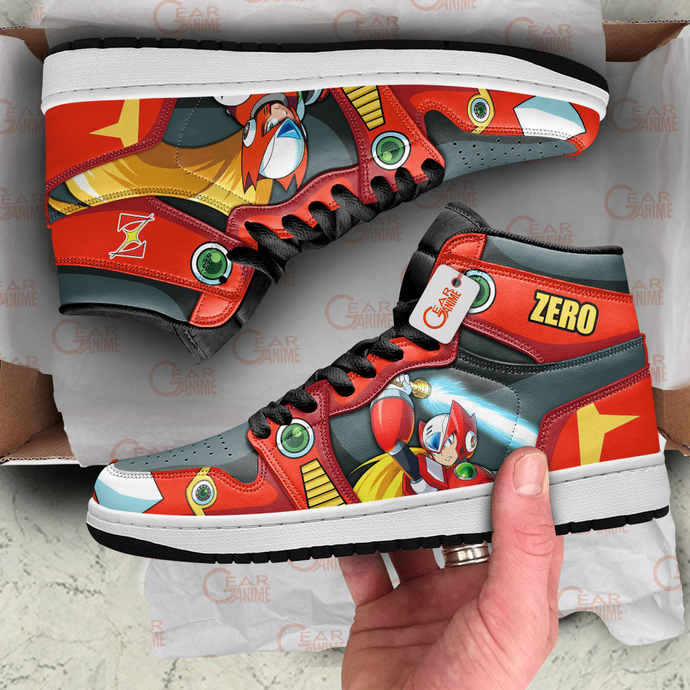 Mega Man Zero Custom Gaming Custom High-Top Sneakers - Personalized Name